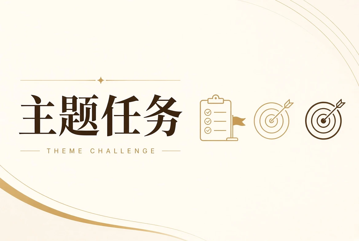 每日大赛主题课题视觉